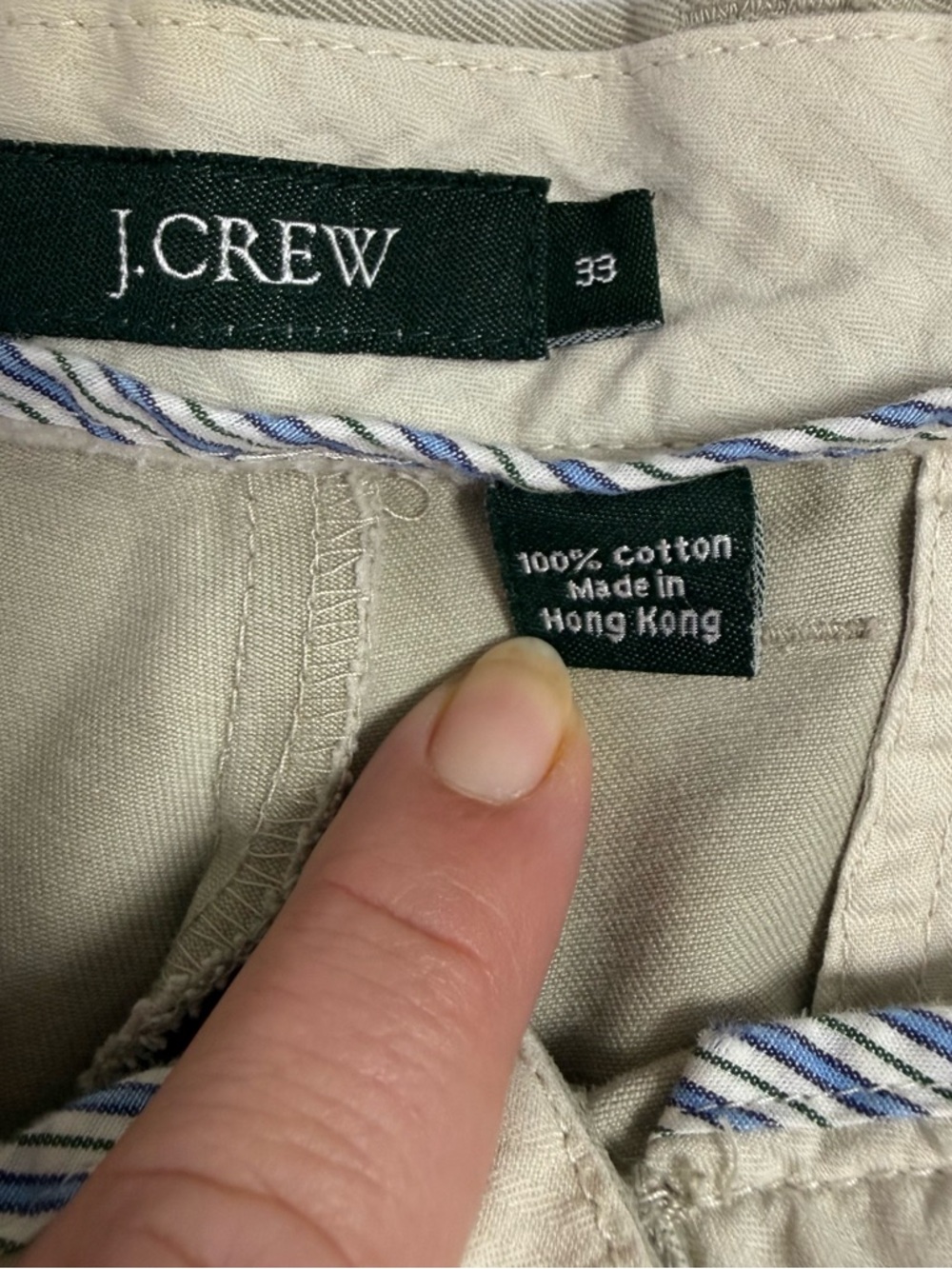 J. Crew Women’s Khaki Tan Chino Bermuda Shorts size 33 - Picture 4 of 5